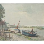 Jack Cox (British,1914-2007), 'Wells-Next-The-Sea', sailing scene, watercolour, signed, 14x18ins,