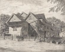 Henry James Starling (British, 1905-1996) "Marlingford Mill-Norfolk", etching, limited edition,