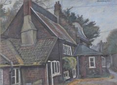 Leslie Davenport ARCA (British, 1905-1973), The Adam and Eve, Bishopgate, Norwich, pastel, signed