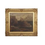 British School, 19th Century, Sublime seascape, oil on canvas, 34x40ins., approx.Qty: 1