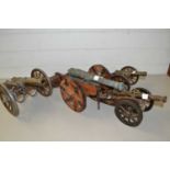 Collection of four various model cannons