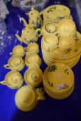 Quantity of Quimper yellow glazed table wares