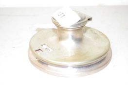 Silver plated ink well with integral calendar