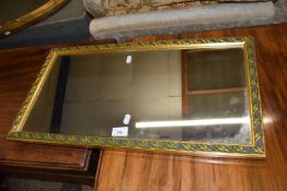 Small rectangular gilt framed wall mirror