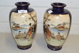 Pair of Japanese baluster vases