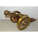 Brass model cannon