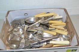 Box of various assorted cutlery