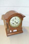 Late 19th Century mahogany cased mantel clock in arched case