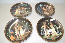 Collection of modern Egyptian decorated plates