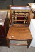 Victorian Elm seated kitchen chair