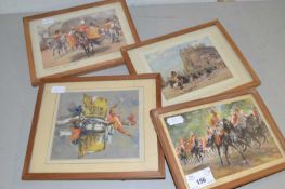 Mixed Lot: Four various military prints