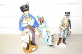 Mixed Lot: Two model soldiers and an Oriental figure (3)