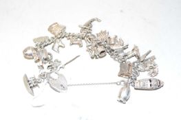 Charm bracelet silver