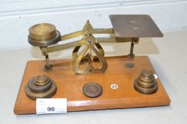 Vintage postal scales and weight