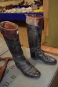 Pair of vintage riding boots