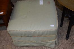 Green upholstered foot stool