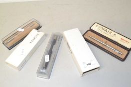 Modern boxed Parker pens