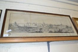 After Samuel and Nathanael Buck, reprint, The East Prospect of the Town of Kings Lynn, framed and