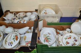 Large collection of Royal Worcester Evesham pattern table wares