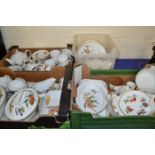 Large collection of Royal Worcester Evesham pattern table wares