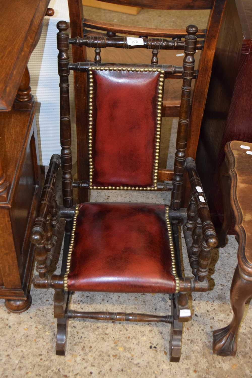 Late 19th Century American childs rocking chair, 70cm high