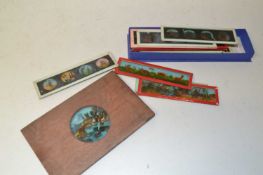 Box of various Magic Lantern slides