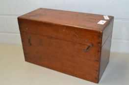 Small early 20th Century hardwood box presumably for a scientific instrument