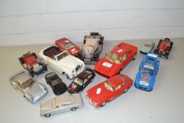 Collection of various toy cars to include Burago and others