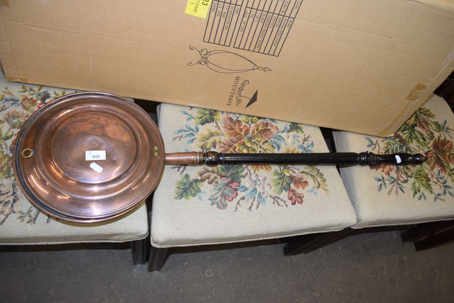 Copper bed warming pan