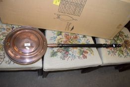 Copper bed warming pan
