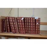 Collection of Charles Dickens books published Thomas Nelson & Sons, red leather bound plus others