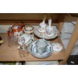 Mixed Lot: Various ceramics and glass to include bells, feeding cup, teapot etc