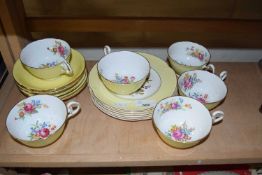 Quantity of Royal Grafton floral decorated tea wares