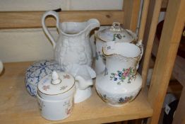 Mixed Lot: Ceramics to include Aynsley Pembroke jug and storage jar