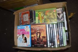 One box of DVD's, X-Box games etc