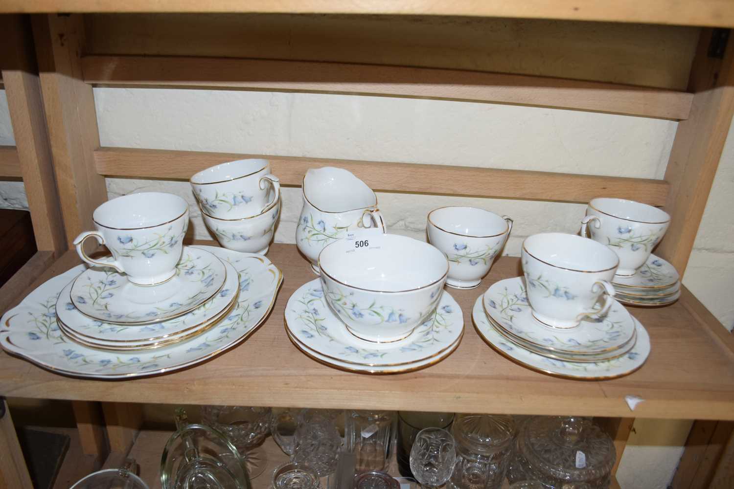 Quantity of Duchess Harebell tea wares