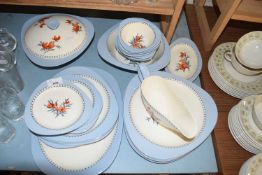 Quantity of Copeland Spode Fascination pattern table wares