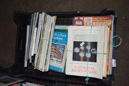 Quantity of various magazines, clocks and watch interest