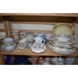 Mixed Lot: Various Eggshell tea wares, dinner wares etc