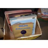 One box of assorted records