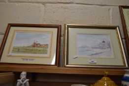 Mixed Lot: Study of Cley Mill and a further study of Worthing Seafront