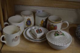 Mixed Lot: Ceramics to include a range of Royal commemorative mugs