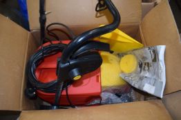 Boxed Wolf electric lawnmower