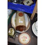 Mixed Lot: Meat plates, small teapot etc