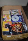 One box of assorted CD's and DVD's