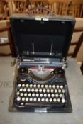 Vintage portable typewriter