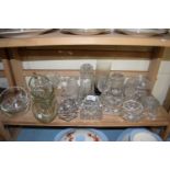 Collection of various mixed glass wares