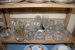 Collection of various mixed glass wares