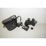 Pair of Avocet 8 x 40 binoculars together with a further small pair of opera glasses and a pair of