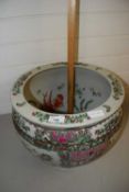 Reproduction Chinese circular fish bowl or jardiniere